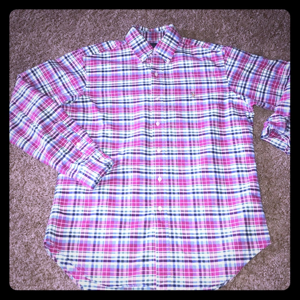 Ralph Lauren plaid button up shirt